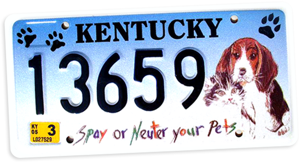 Spay and Neuter license plate